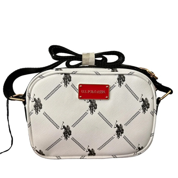 U.S Polo Assn White Medium Crossbody Bag BNWT - Picture 1 of 2